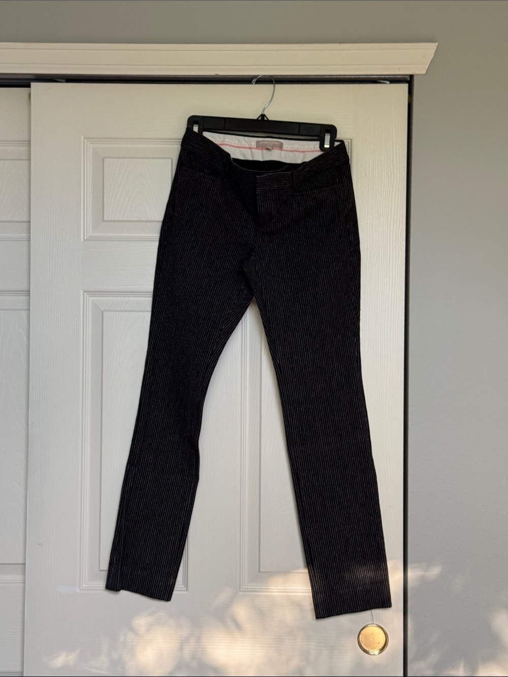 Banana Republic Black Pinstripe Trousers